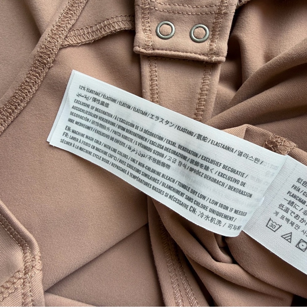 Abercrombie & Fitch Dusty tan Long Sleeve Bodysuit - Picture 6 of 6